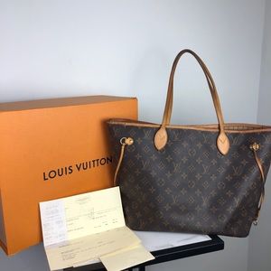 SOLD Louis Vuitton Neverfull MM Bag with Receipt
